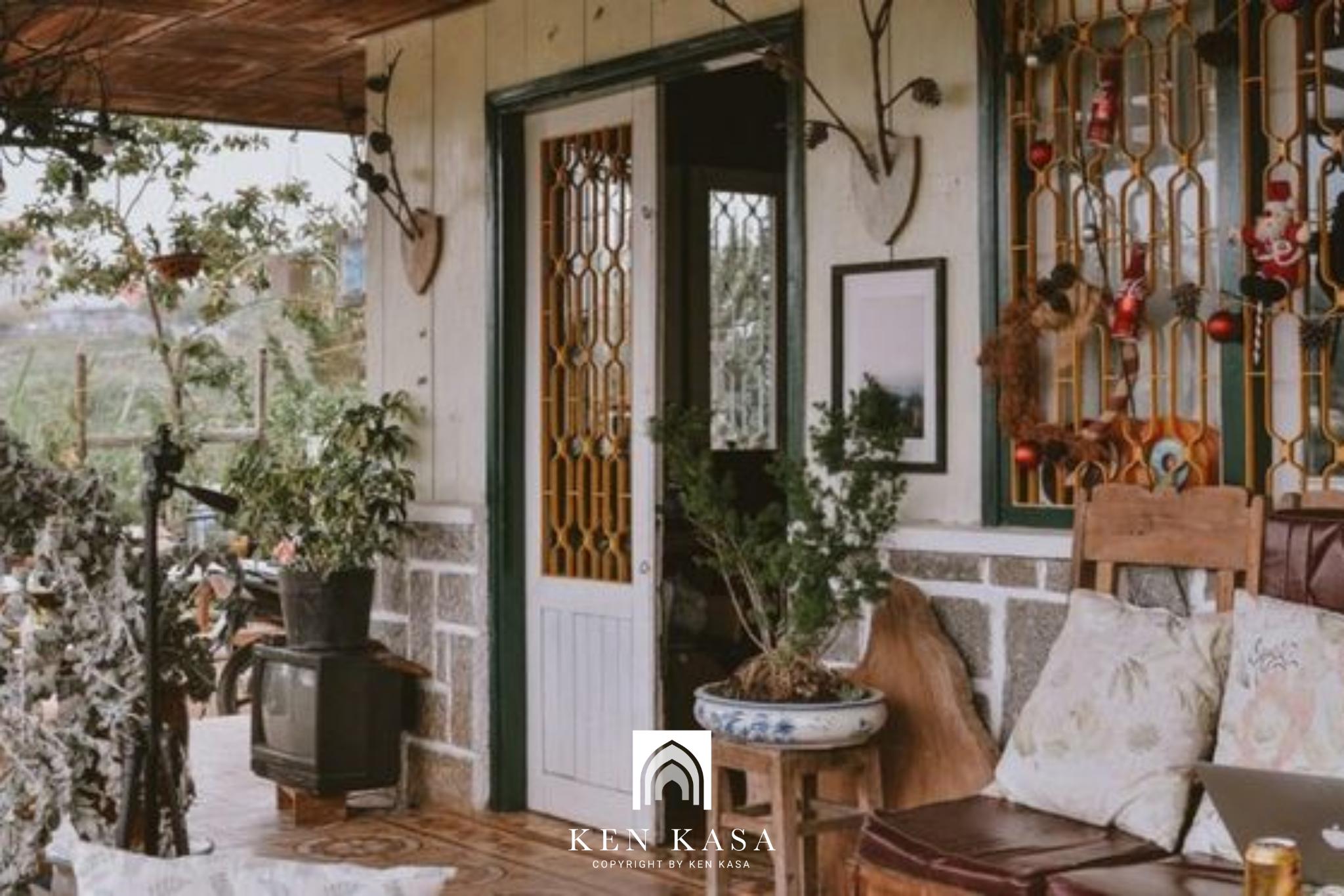 thiết kế homestay nhà vườn phong cách vintage